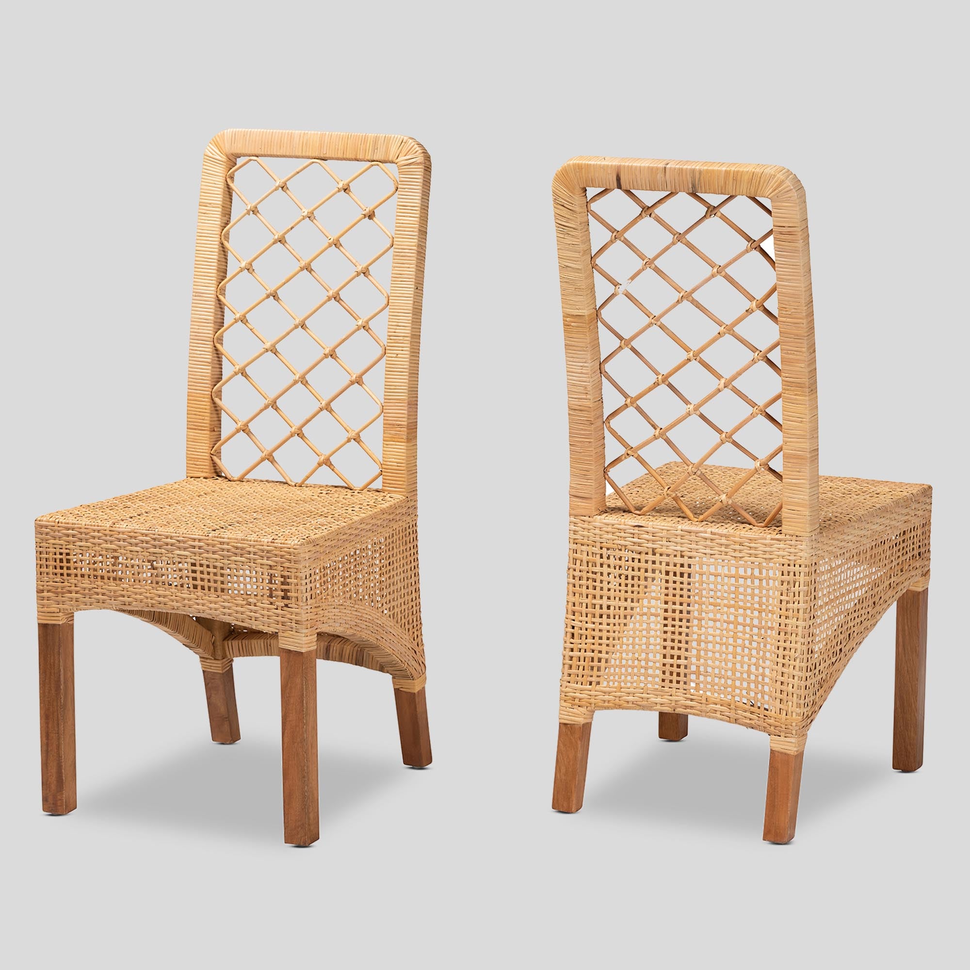 Modern Bohemian 2-Piece Dining Chair Set – Bali & Pari