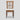 Ritu Rattan and Mahognay Wood Dining Side Chair with Cushion